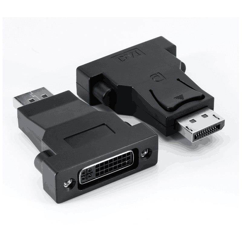 Kebidu Mini Displayport DP to DVI 24+1 Adapter Connector Male to Male Mini DP to DVI-D Converters for TV Laptop Projector