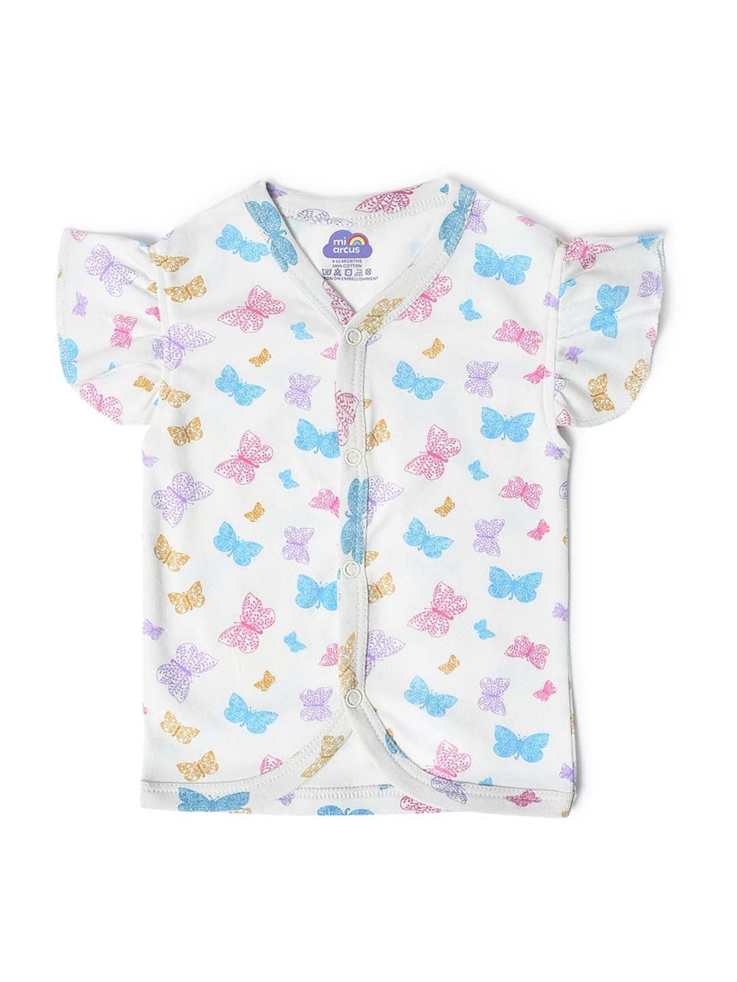 MiArcus Kids Multicolor Cotton Printed Top