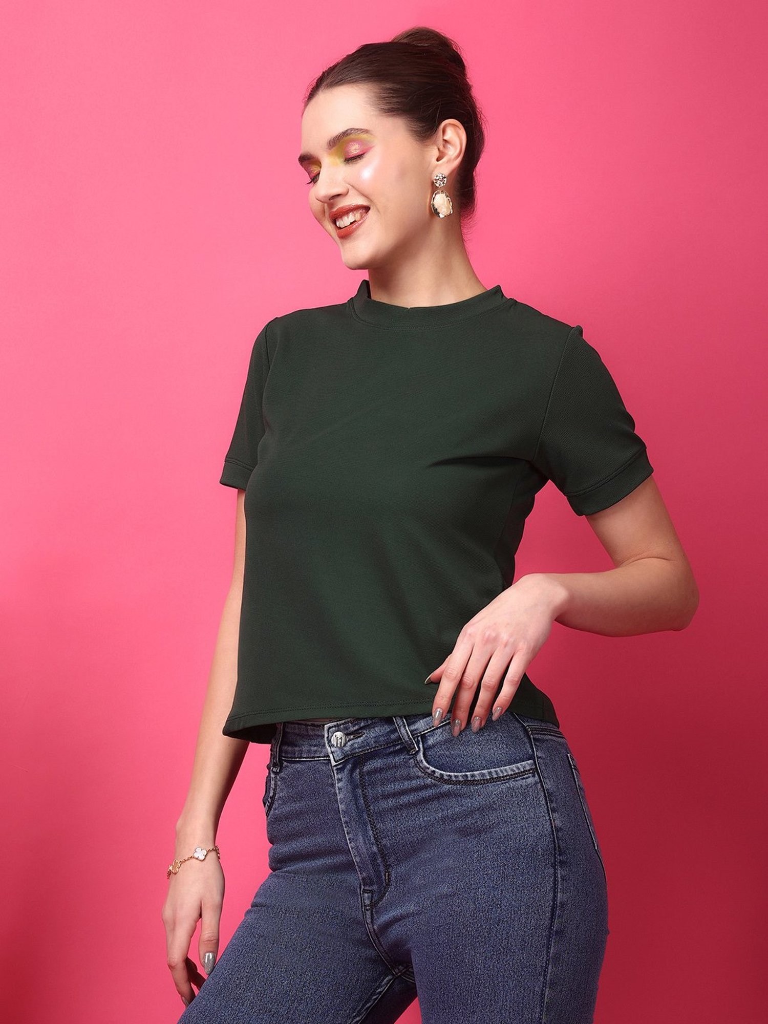 Scorpius Dark Green Slim Fit T-Shirt