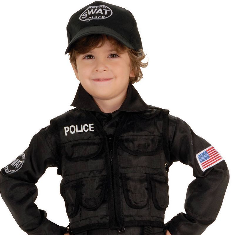 Toddler Policeman Swat Halloween Costume