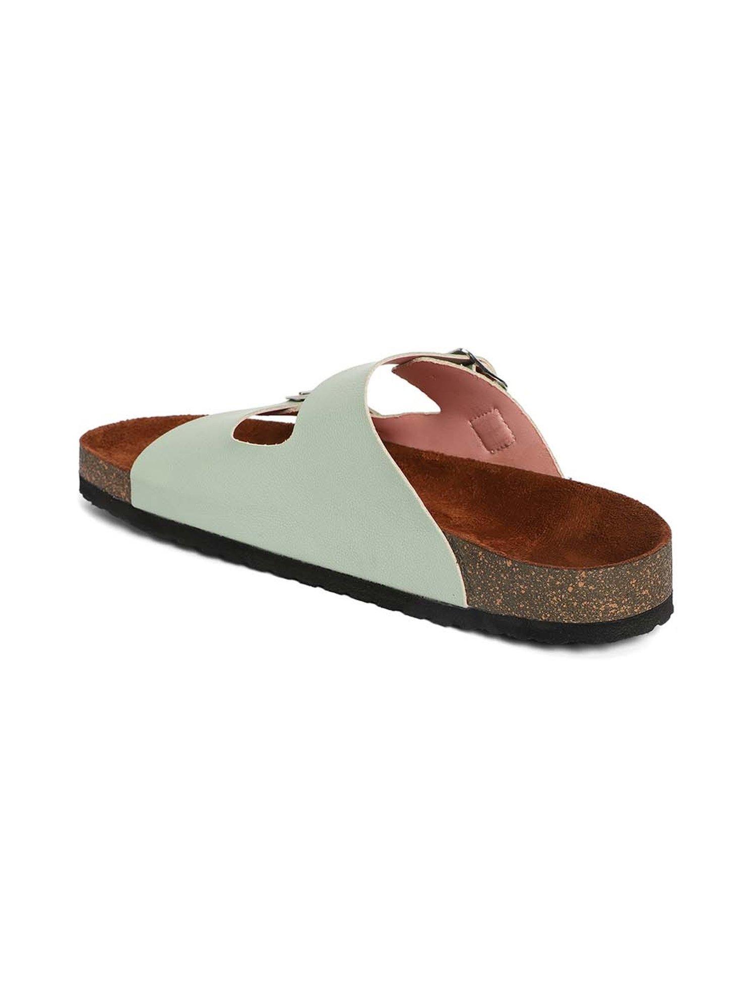 Mozafia Women's Sea Green Casual Sandals