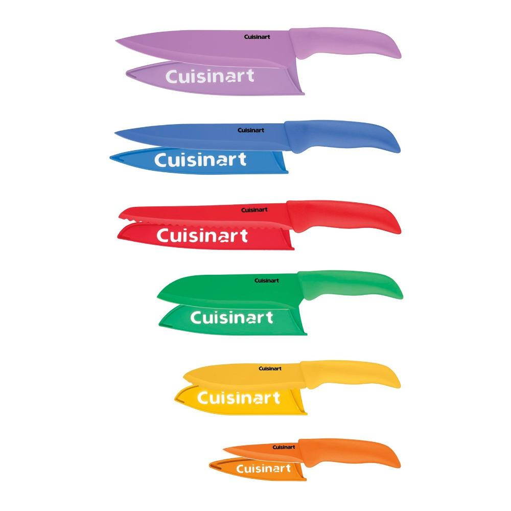 Cuisinart  Advantage 12 Piece Color Cutlery Set, Multicolor (6 Knives and 6 Covers) C55-02-12PCKS