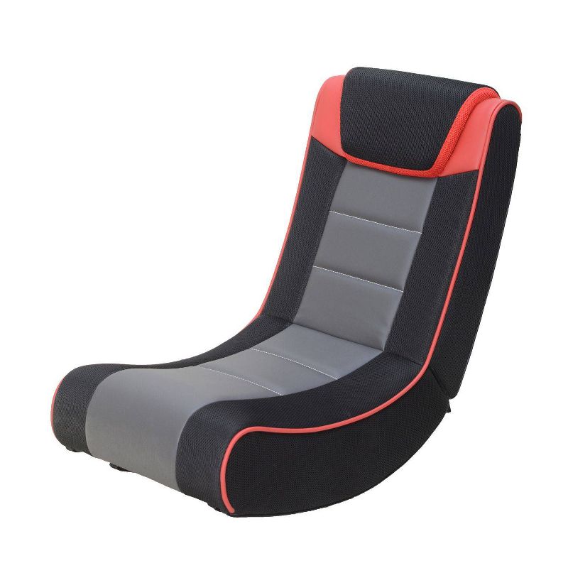 Graphite 2.0 Bluetooth Wireless Foldable Rocking Video Gaming Floor Chair Black/Red - X Rocker