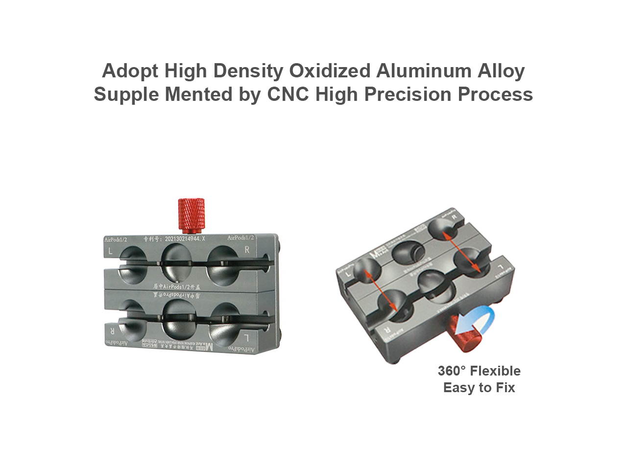 MaAnt P1 Rotating Headphone Repair Open Cover Fixture for Airpods/Airpods2G/Airpods Pro Headset Wireless Headphone Cover Separating Open Repair