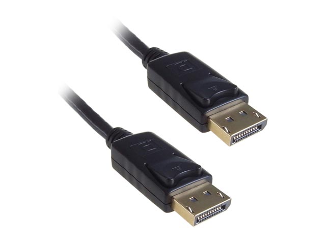 Unirise DP-015F-MM 15ft Black DisplayPort Cable M-M w/ Latches