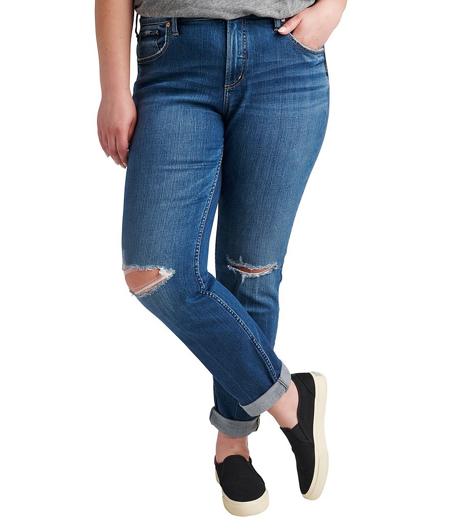Democracy Plus Size Ab-Solution Capri Skimmer Jean