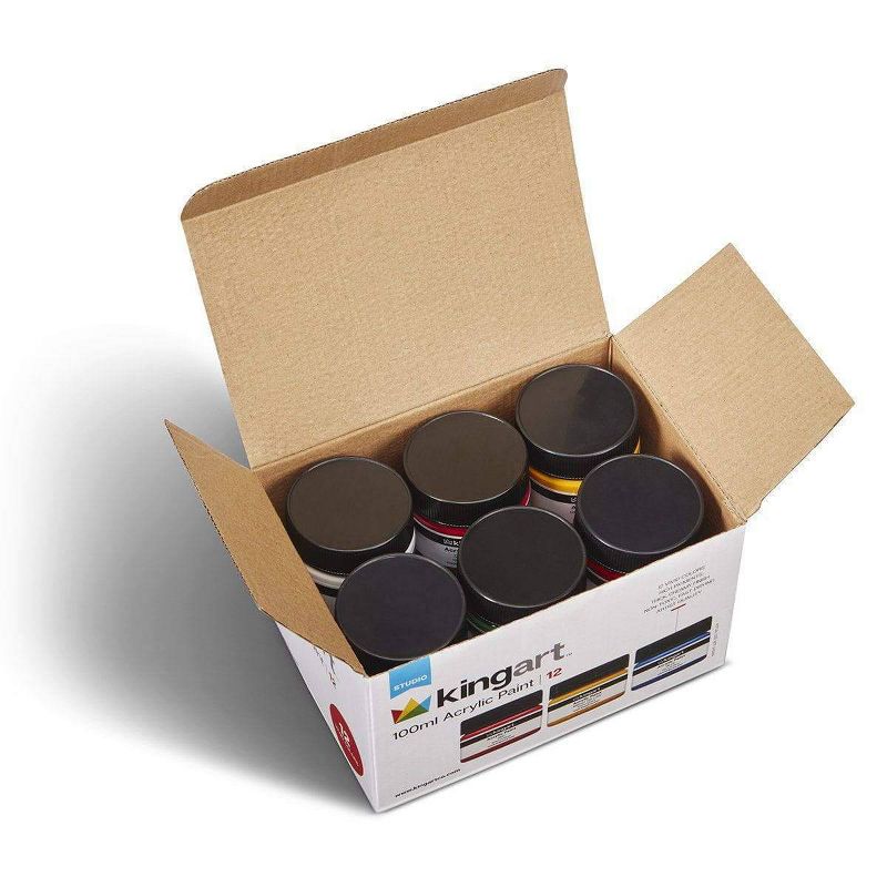 12pc Acrylic Paint Set - Kingart
