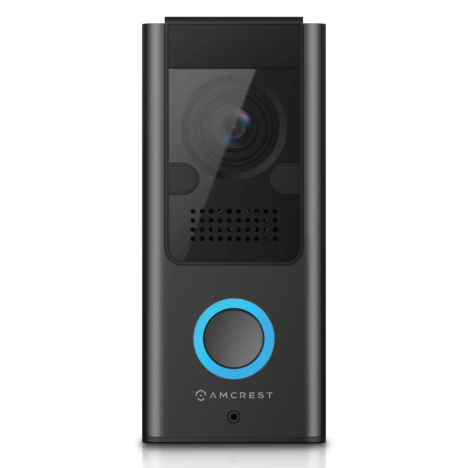 Amcrest Video Doorbell Camera, 2.4 GHz Wi-Fi Doorbell Camera, IP55 Weatherproof, Two-Way Audio, 140&ordm; Wide Angle, AD110