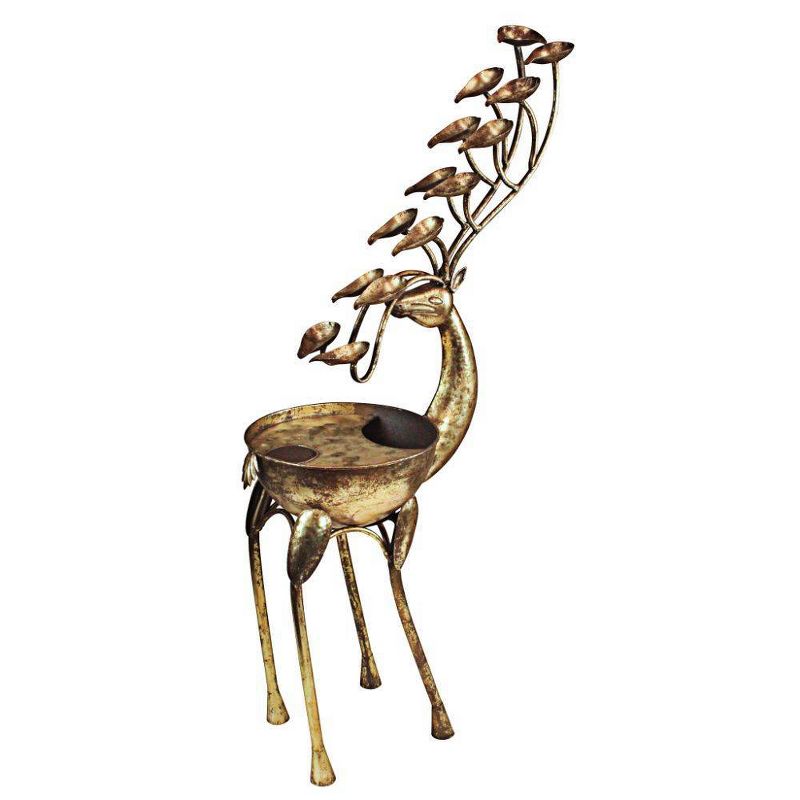 Deer Antler Falls Cascading Metal Sculptural Fountain - Acorn Hollow