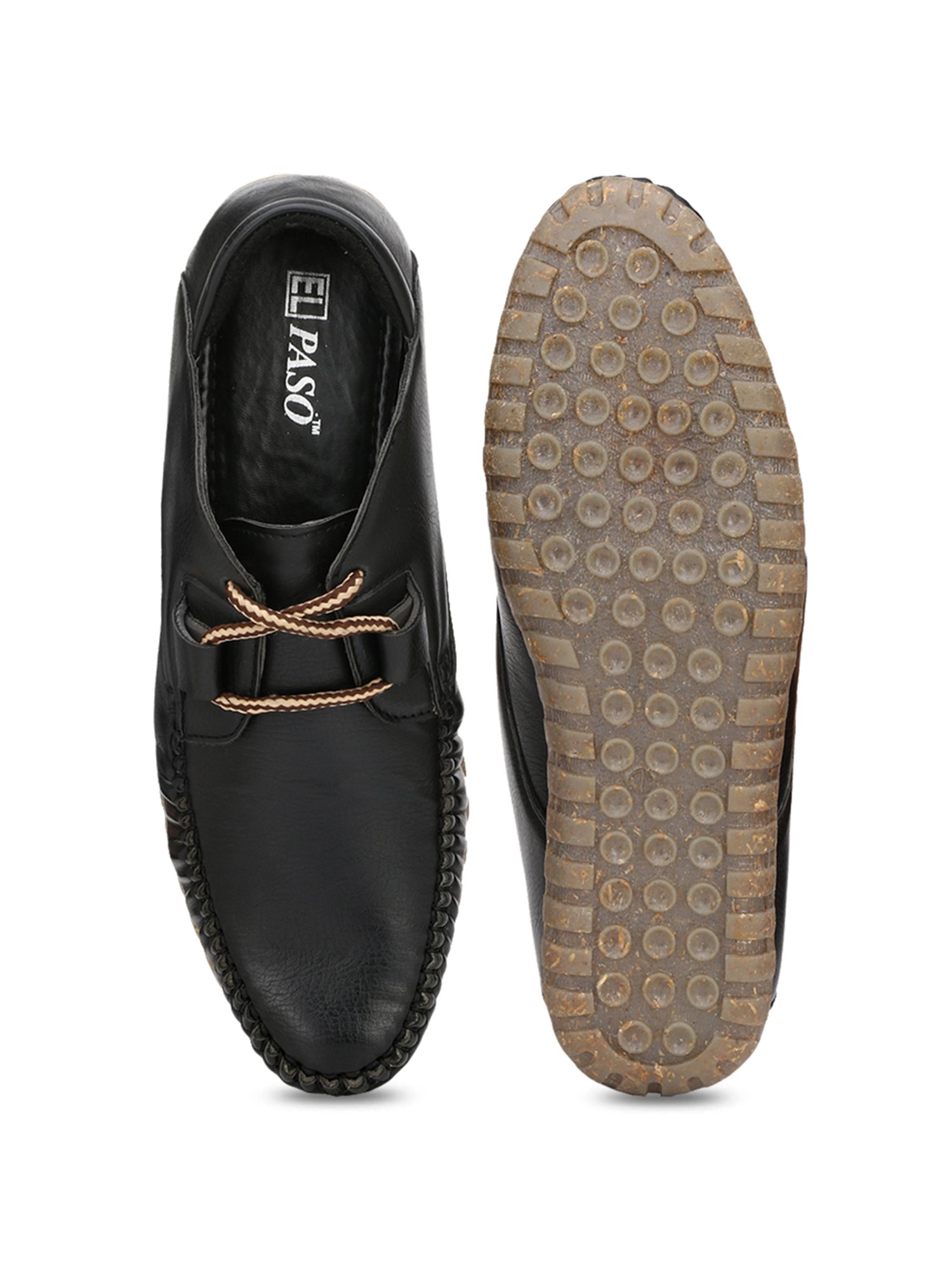 El Paso Black Casual Shoes