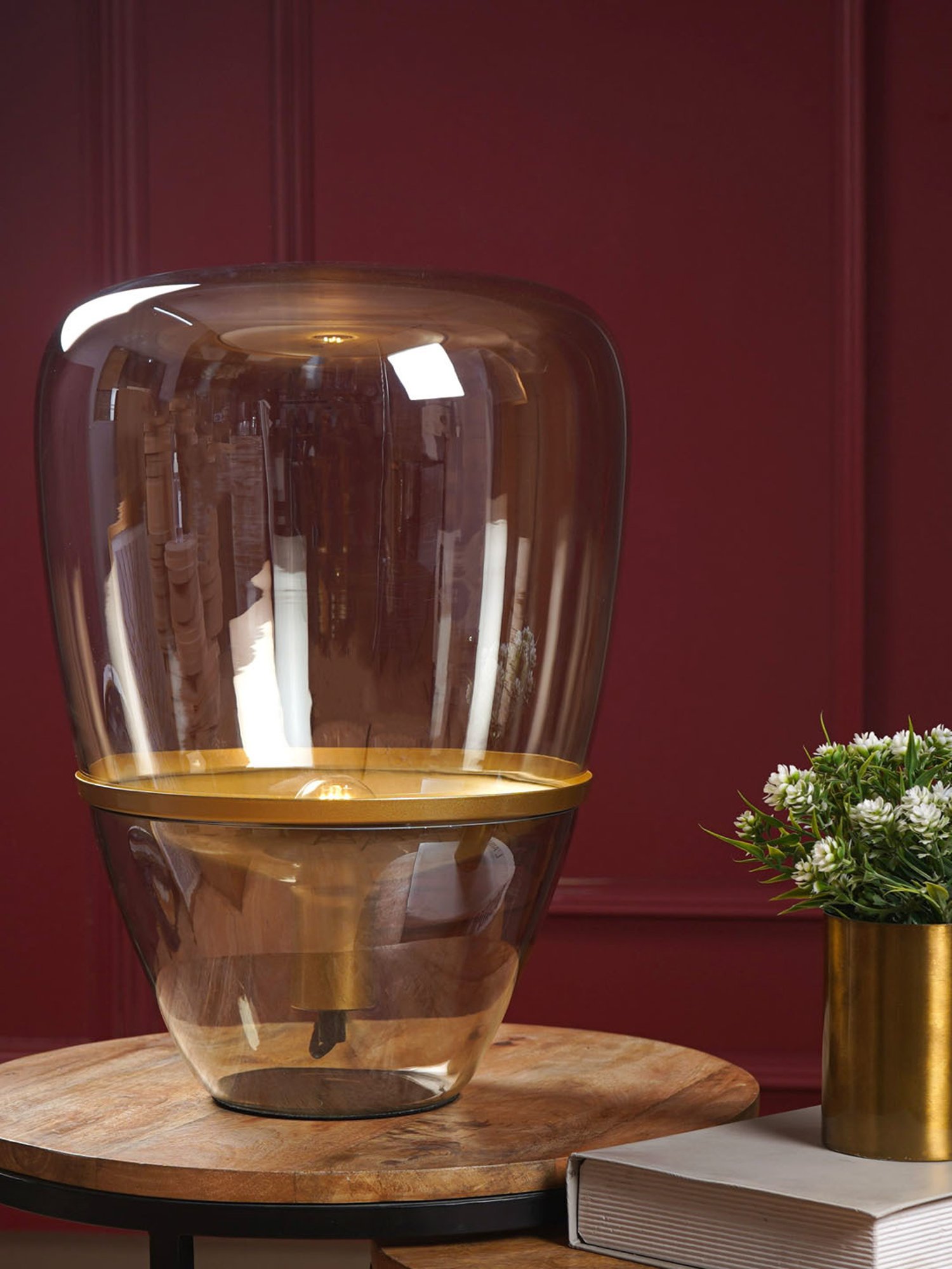 The Artment Transparent Glass Abstract Lamp