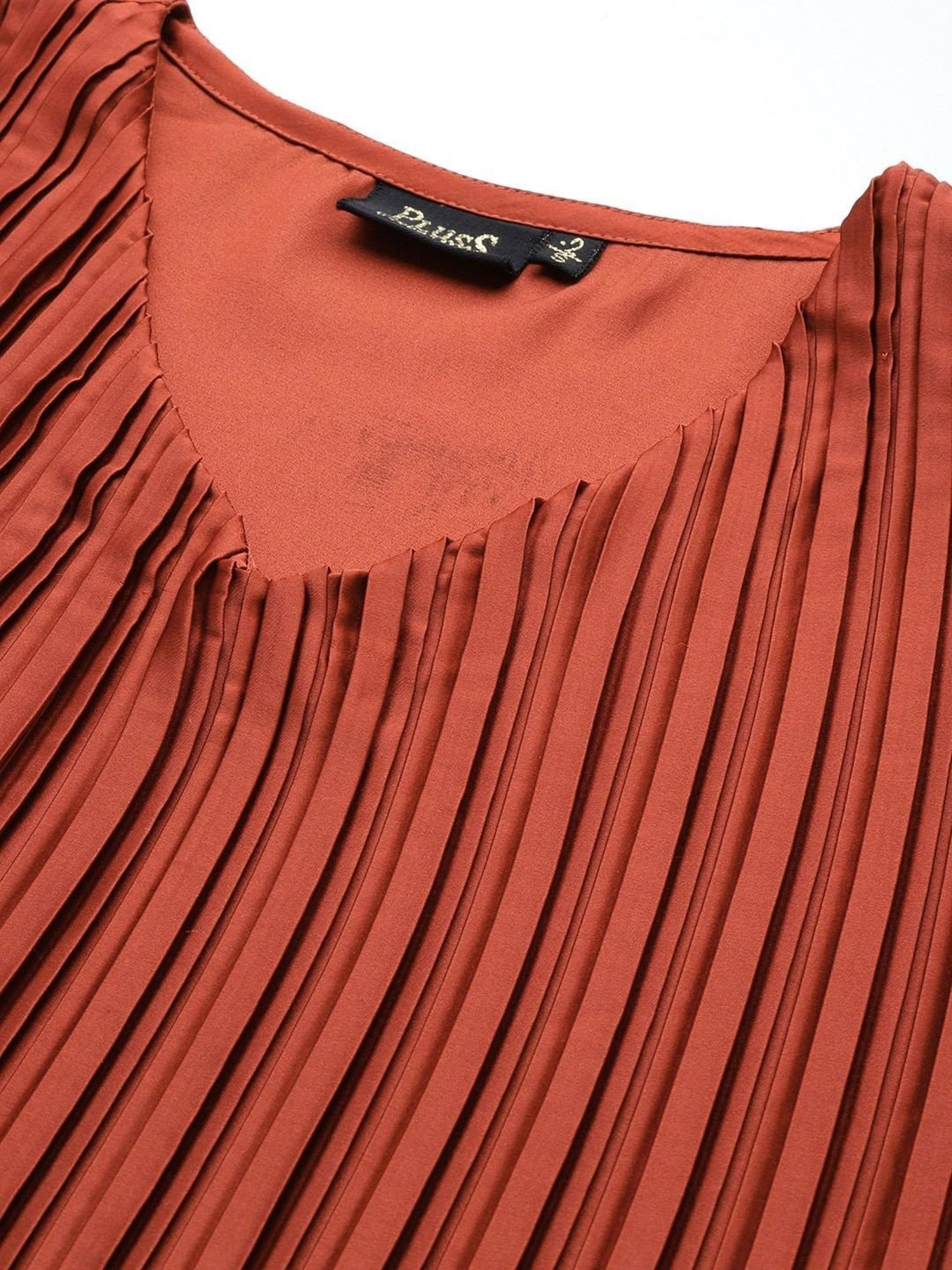 Melon by PlusS Rust Regular Fit Top