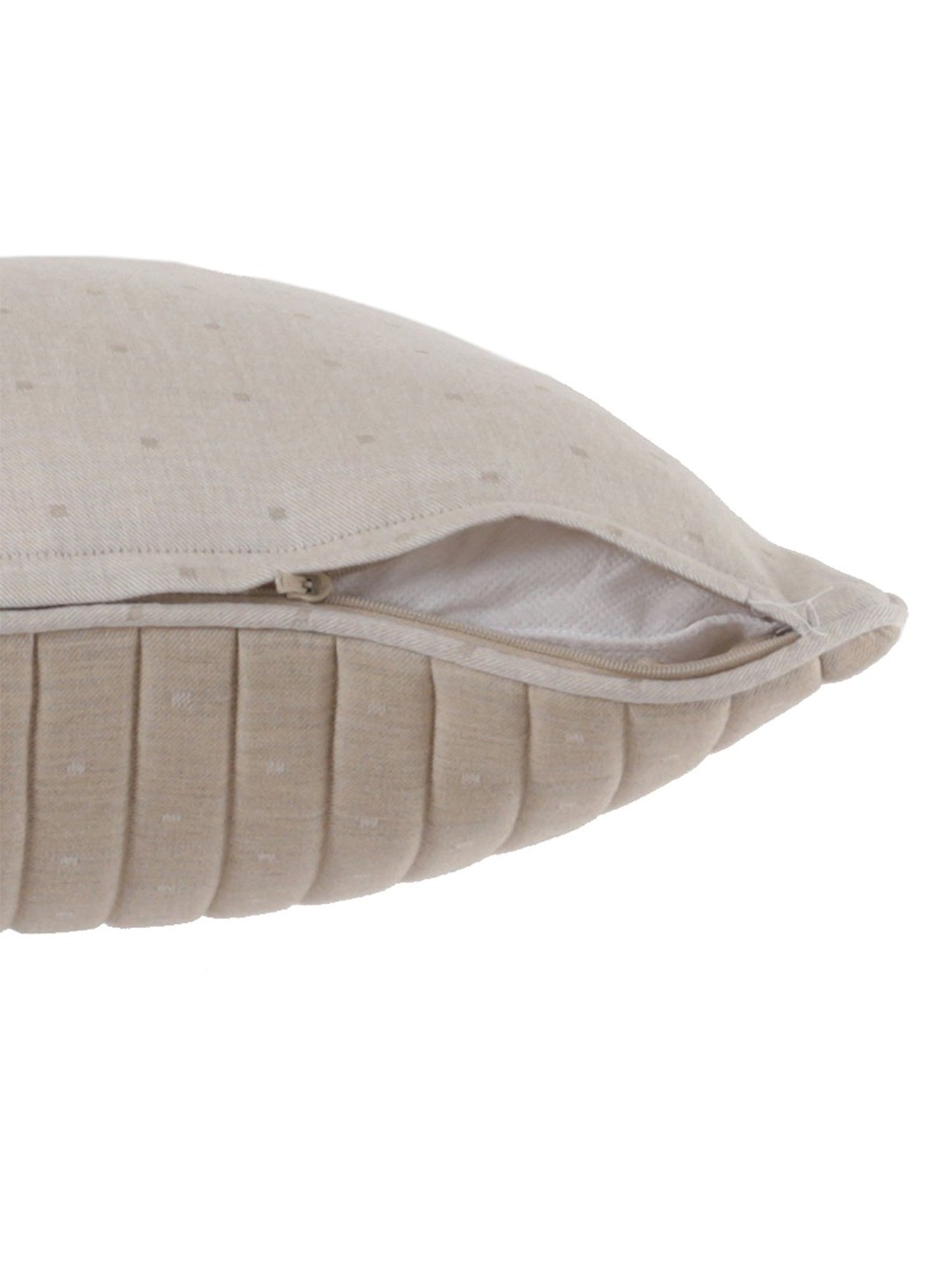 Maspar Cotsmere Muted Stripes Beige 300 TC Cotton Cushion Cover