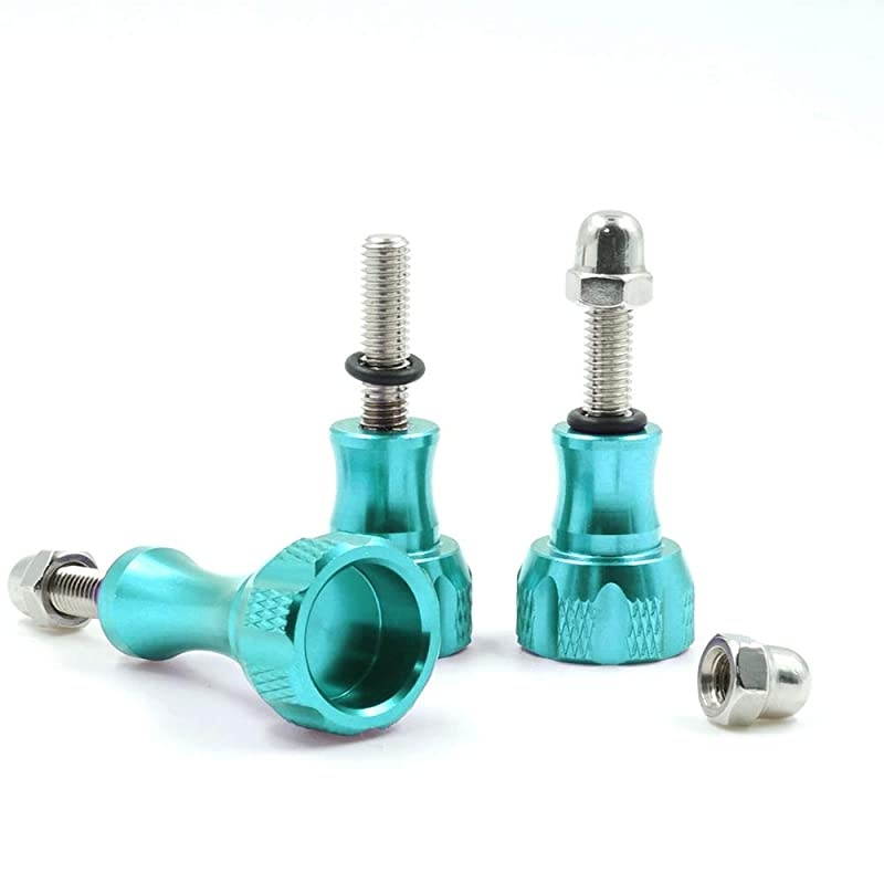 Alloy Thumb Screw Long Thumb Screw with Cap  3Pcs Thumb Bolt Screw Compatible with GoPro Hero 87654321 Camera and All Slots Fully Accessible Blue