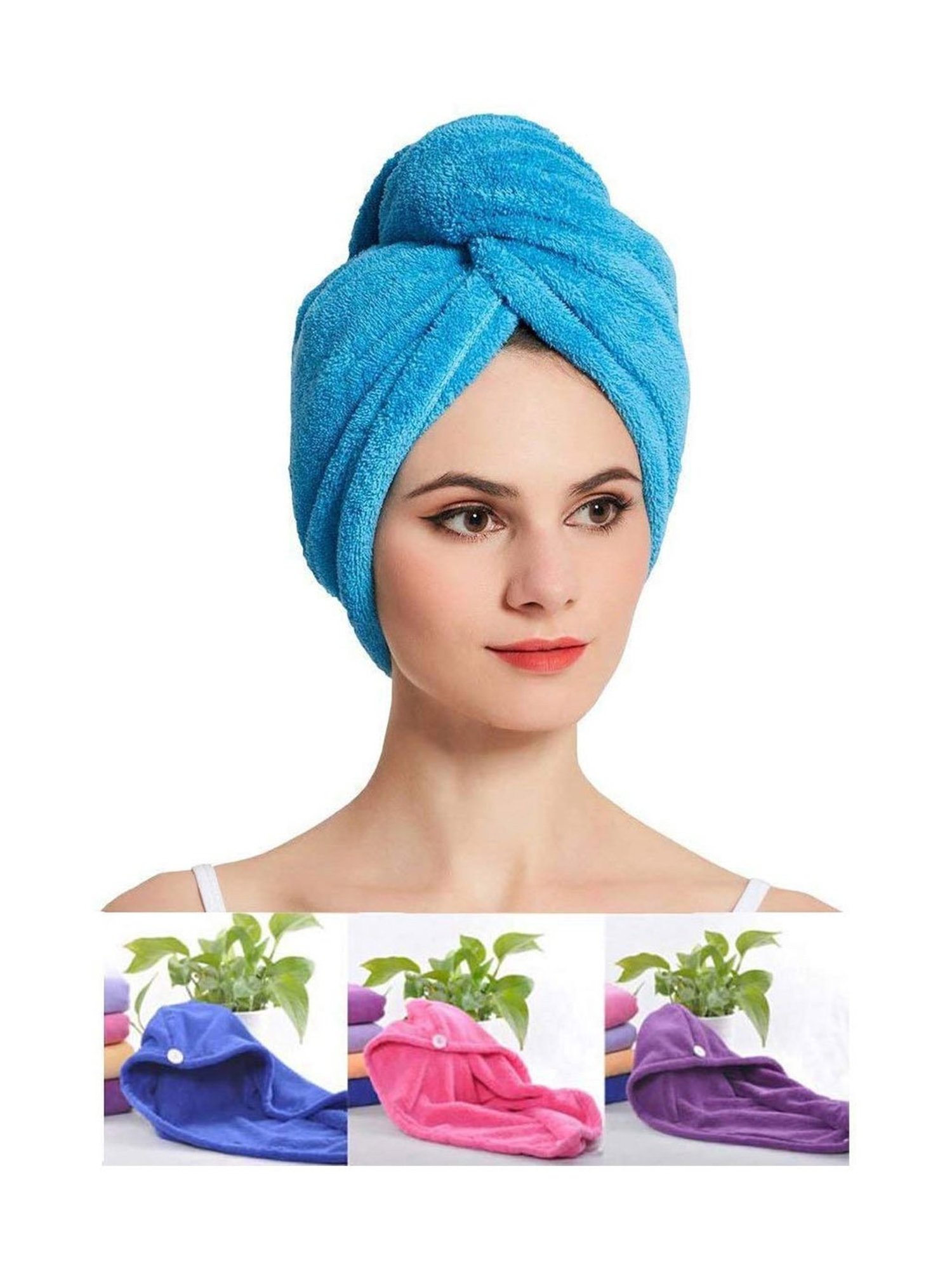 Bronson Professional Microfiber Hair Wrapper Towel