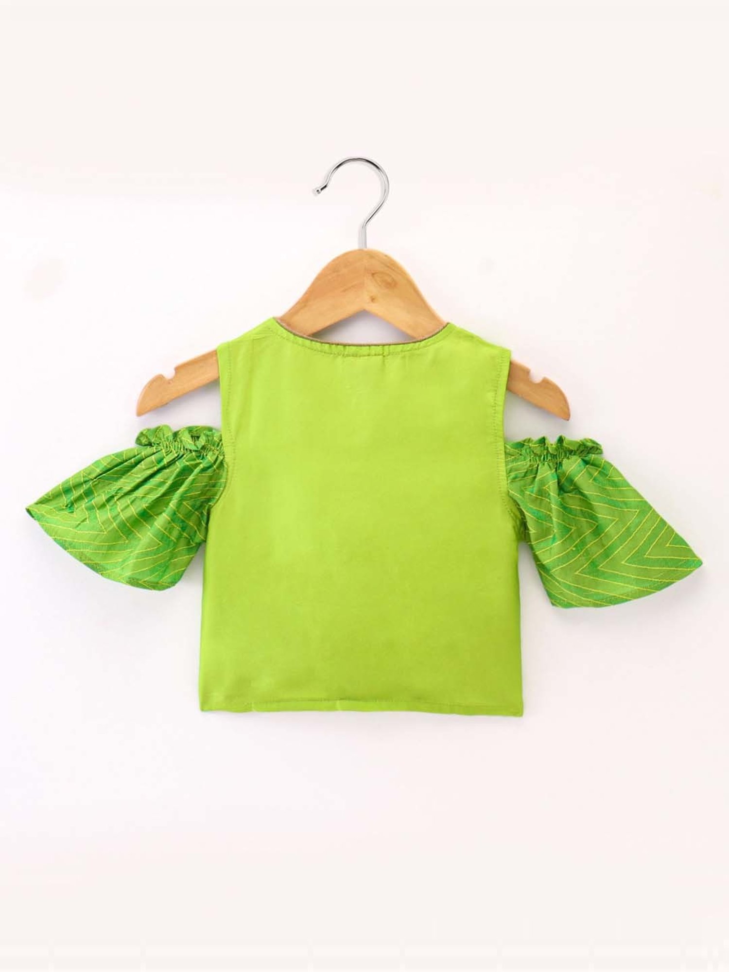 TWISHA Kids Green & Pink Regular Fit Top Set