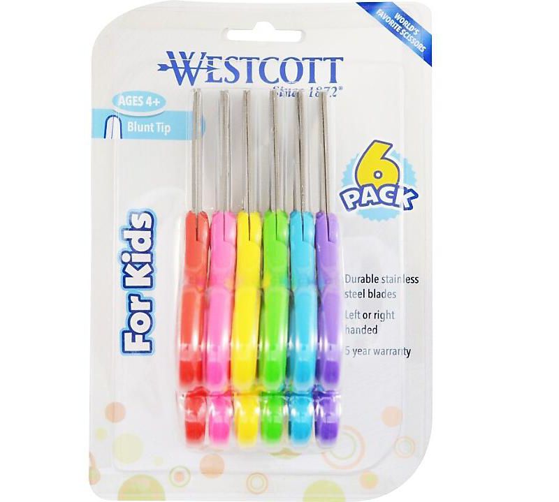 Westcott School 5 Stainless Steel Kid's Scissors, Blunt 16454