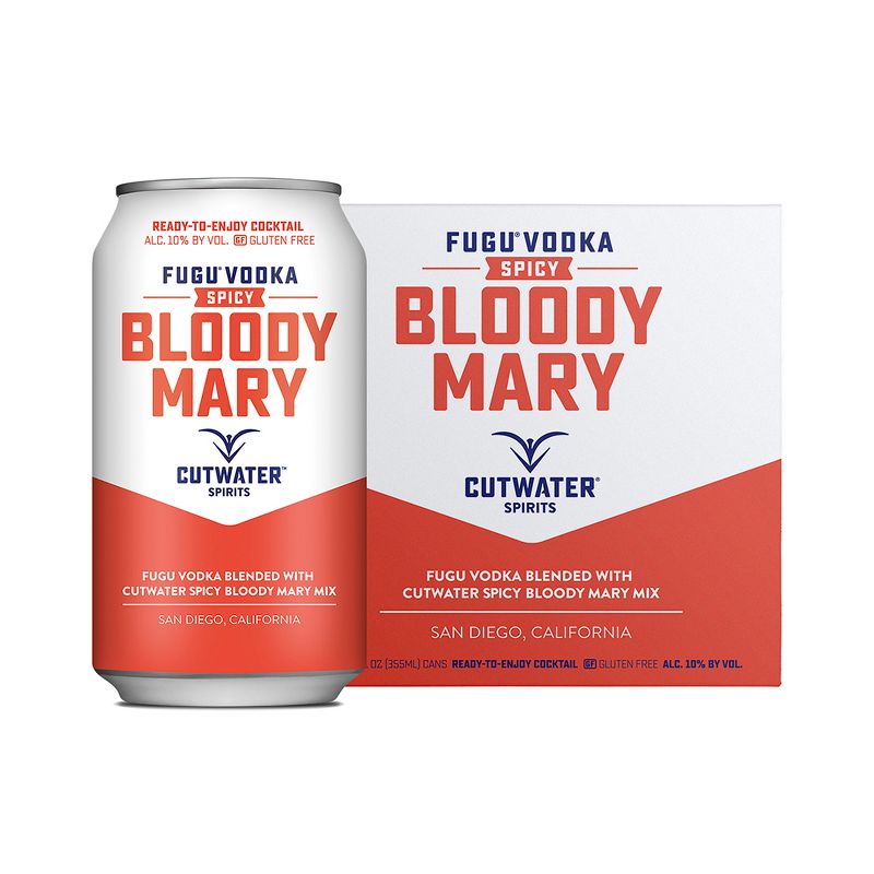 Cutwater Fugu Spicy Bloody Mary Cocktail - 4pk/12 fl oz Cans