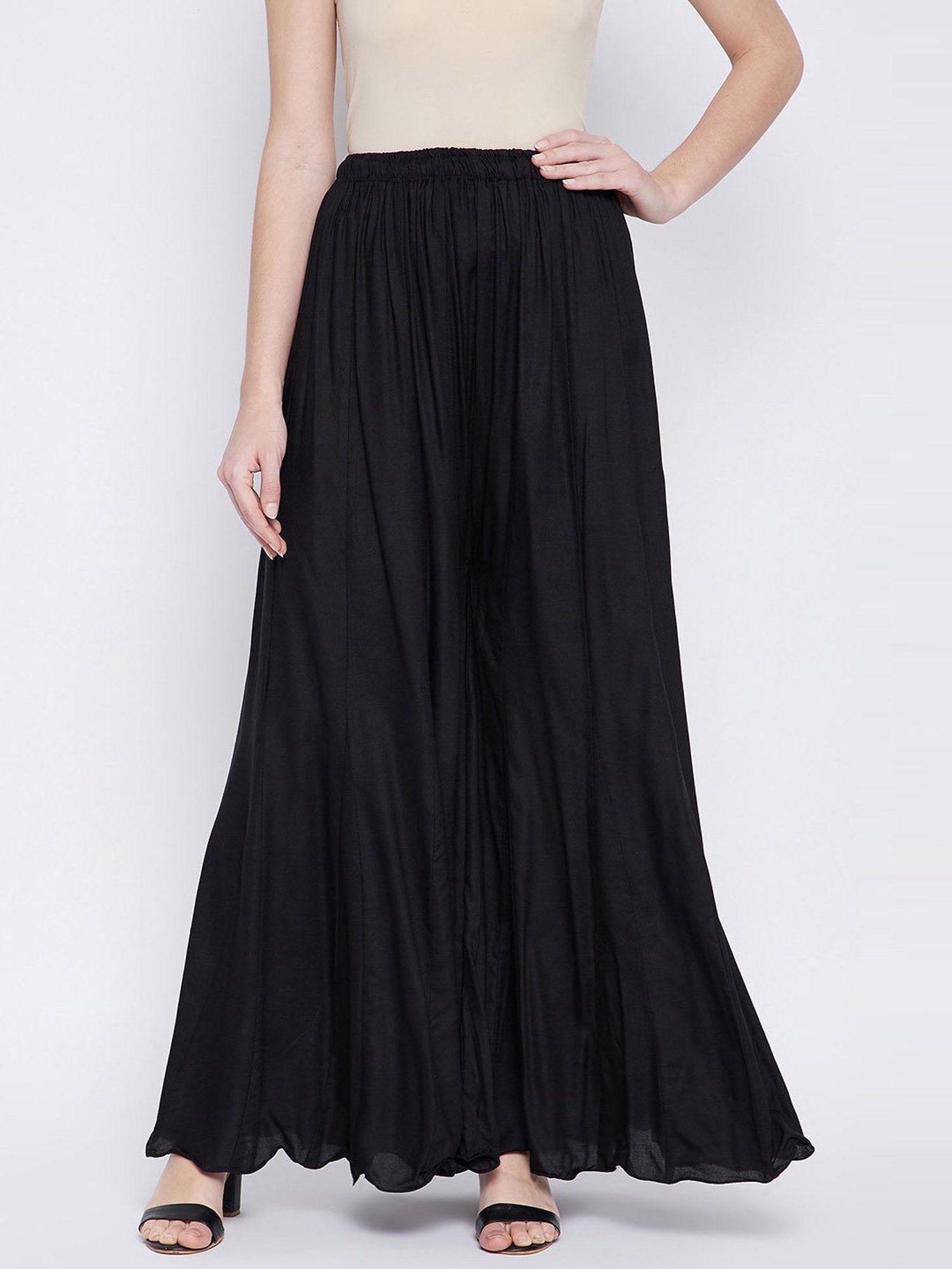 Castle Black Regular Fit Palazzos