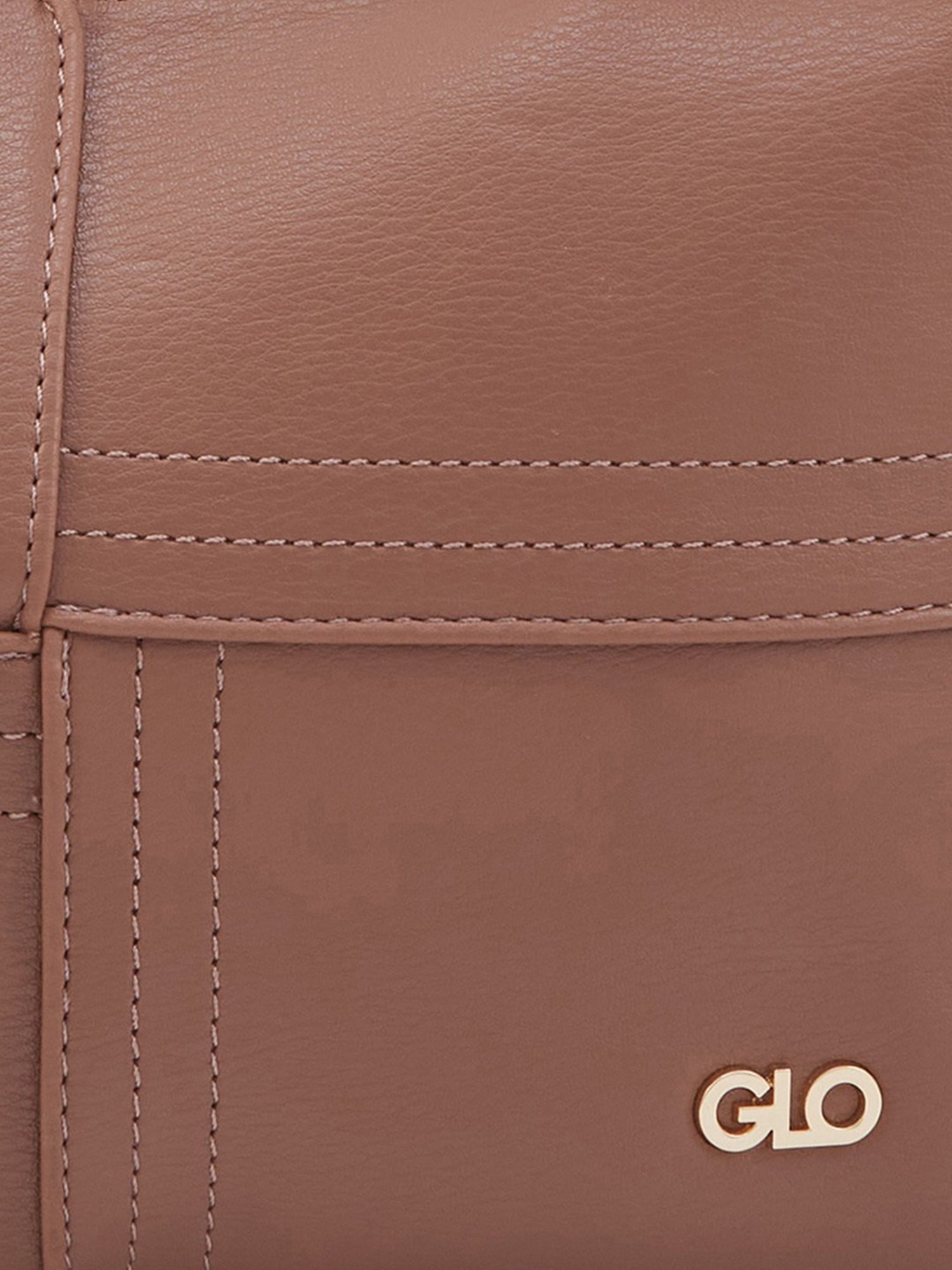 Globus Taupe Solid Medium Hobo Bag