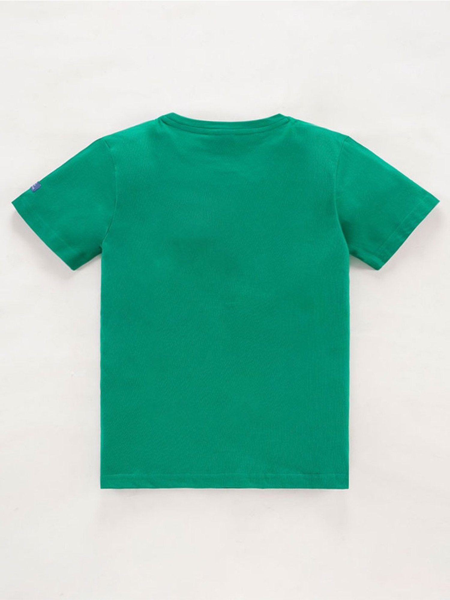 Edheads Kids Green Cotton Printed T-Shirt