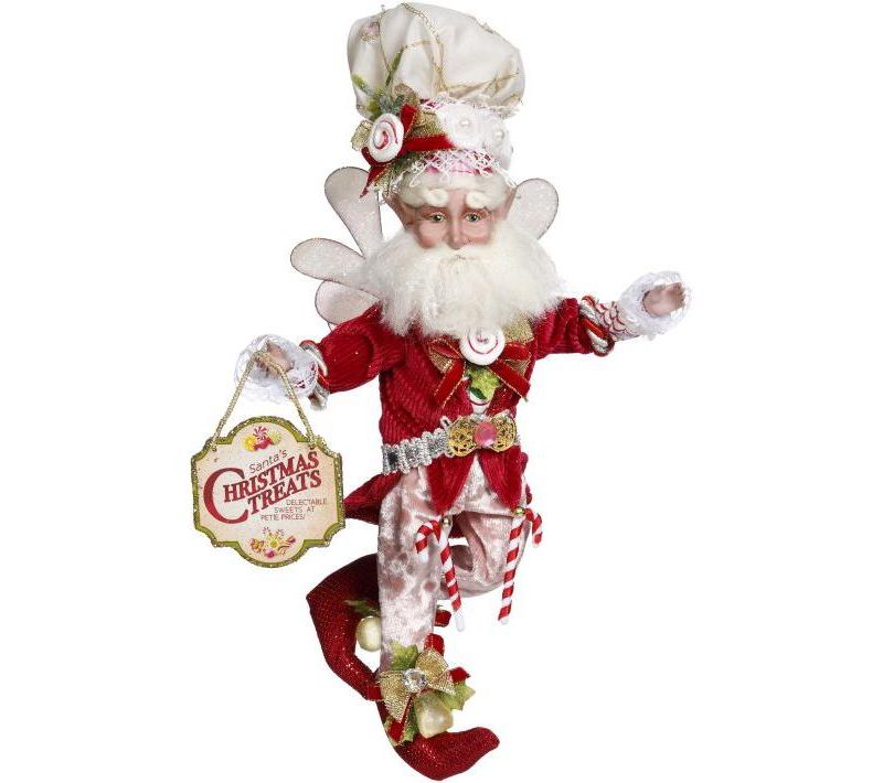 Mark Roberts Products 10" Collectible Sweet Shop Christmas Fairy Small - Red/White