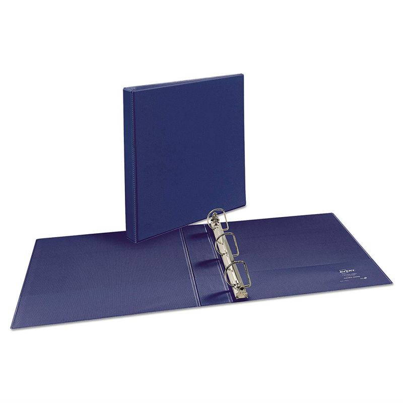 Avery 17024 Durable View Binder w/Slant Rings, 11 x 8 1/2, 1 1/2" Cap, Blue