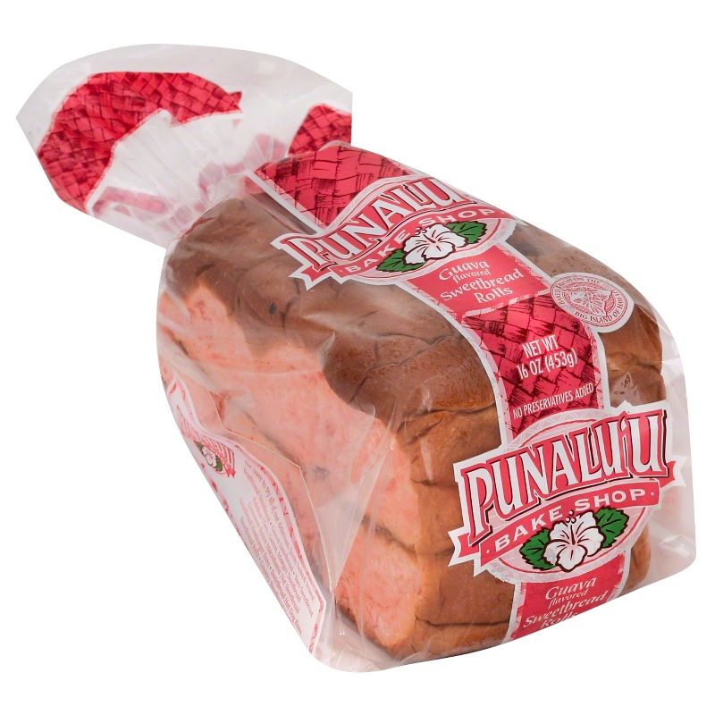 Punalu'u Bake Shop Guava flavored Sweetbread Rolls - 16oz