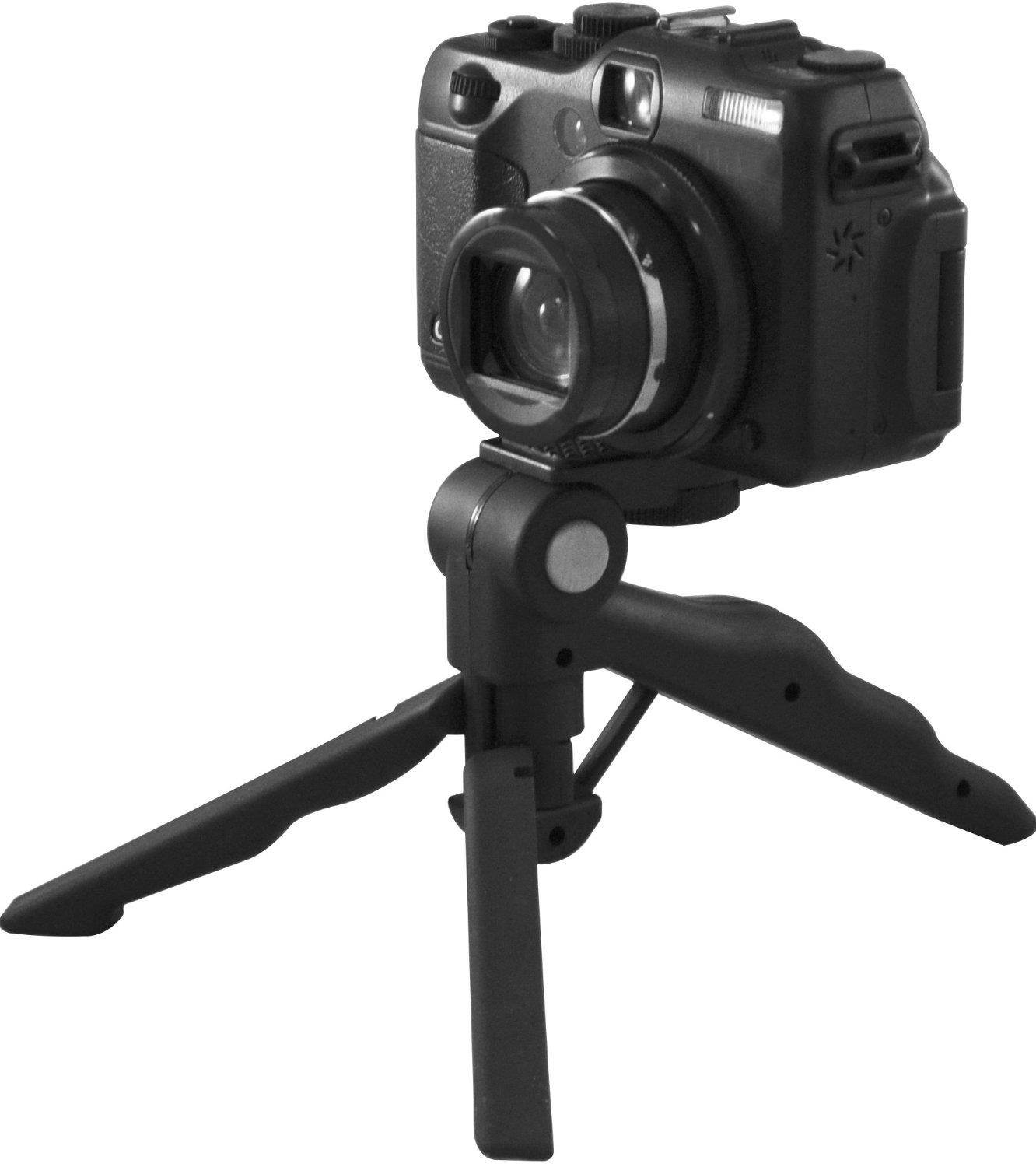 Xit Photo 6.5" Compact Tabletop Adjustable Tripod / Handgrip for Digital Cameras