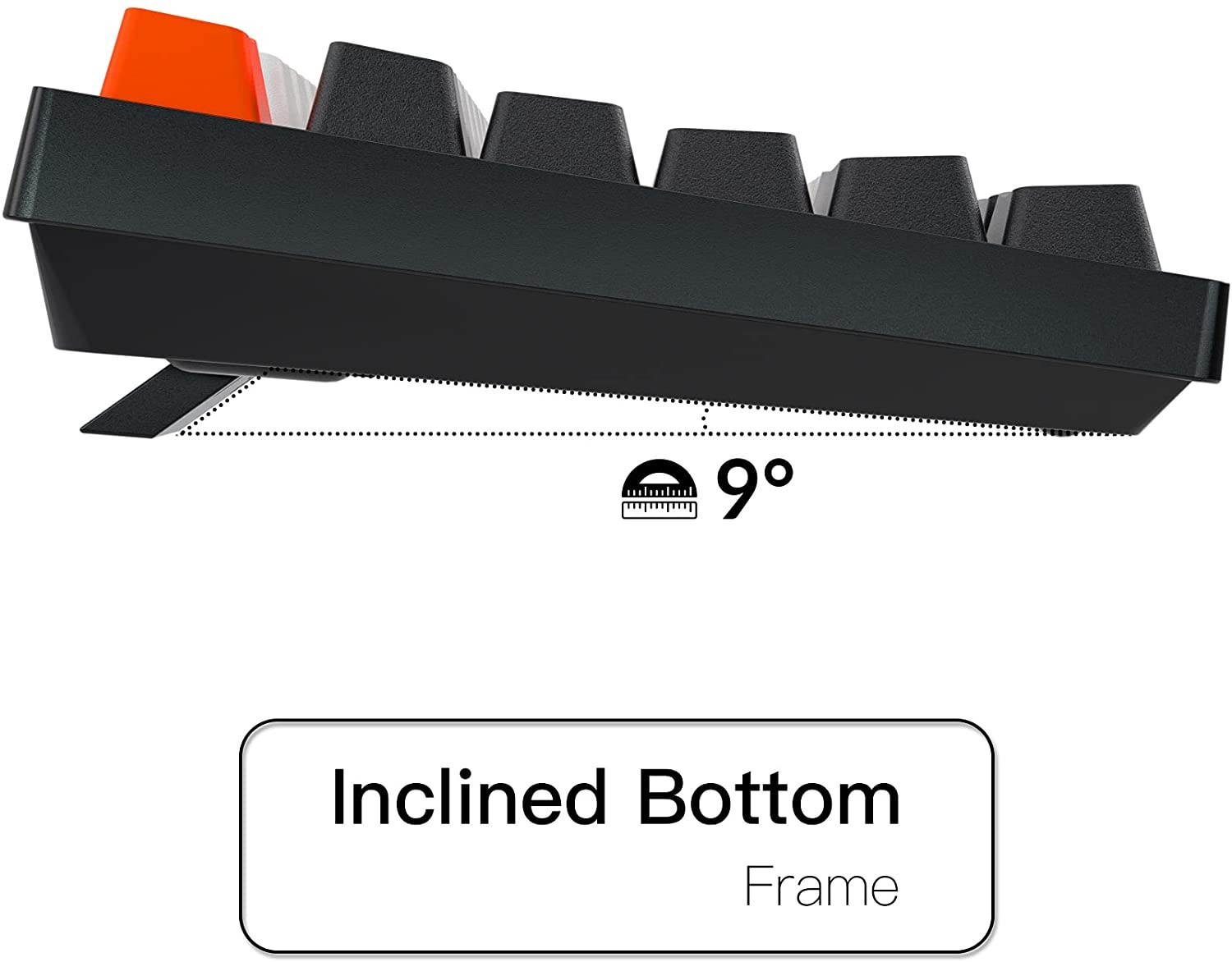 Keychron C1 Hot-swappable Wired Mechanical Keyboard for Mac Layout, Keychron Mechanical Red Switch/USB Type-C Cable/Double-Shot ABS Keycaps Tenkeyless 87 Keys Computer Keyboard for Windows PC Laptop