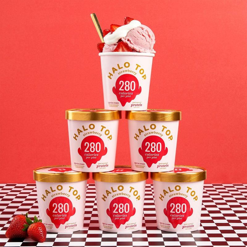 Halo Top Strawberry Ice Cream - 16oz