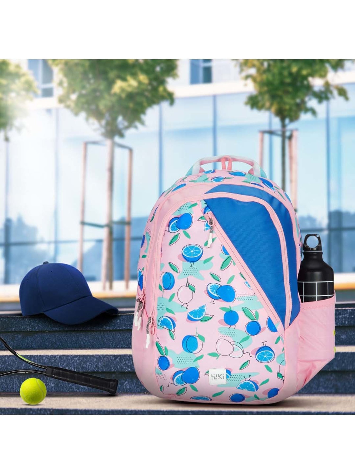 Wiki 21.5 Ltrs Pink Medium Backpack