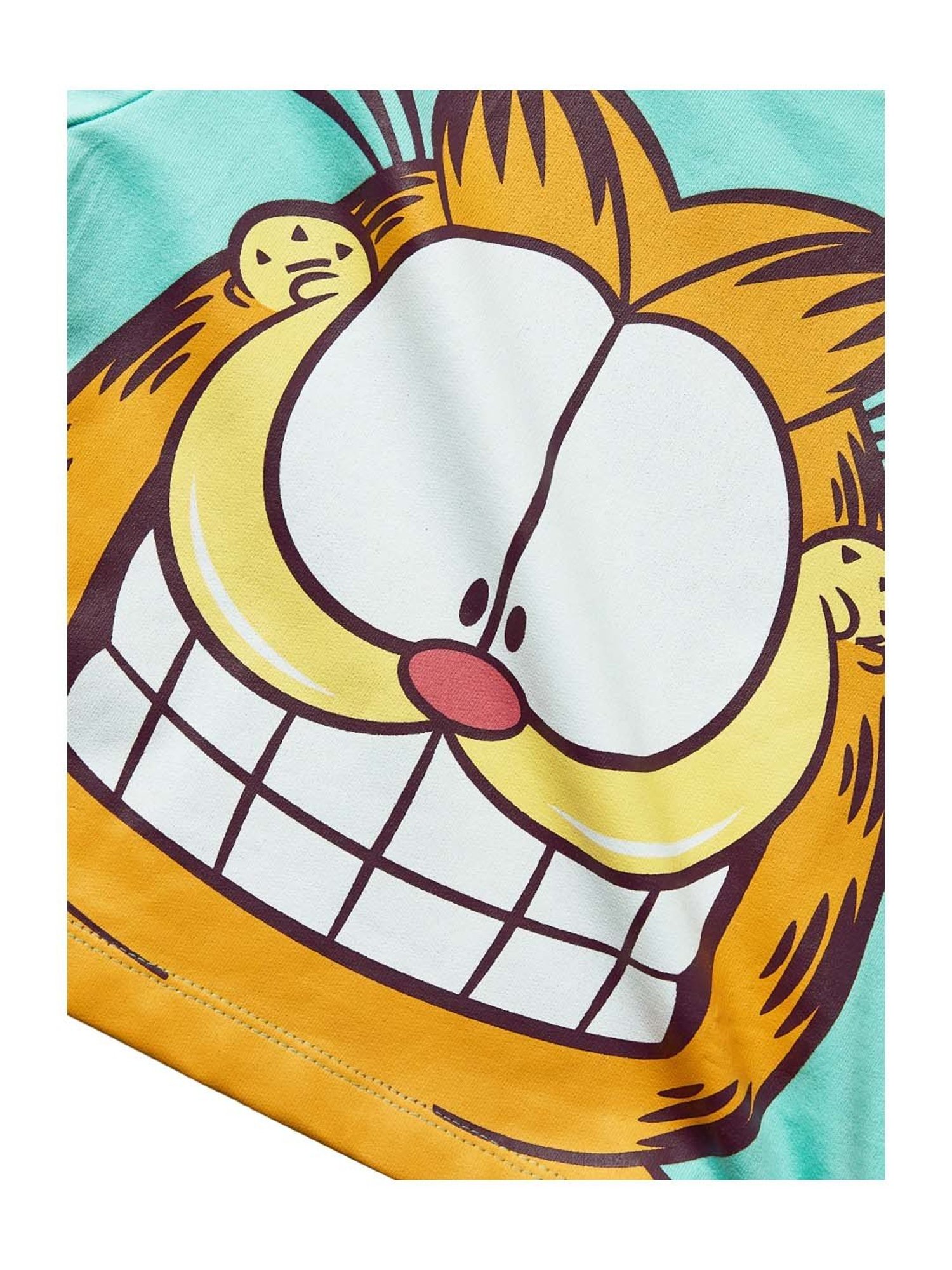 The Souled Store Kids Blue & Yellow Cotton Printed Full Sleeves Sweatshirt