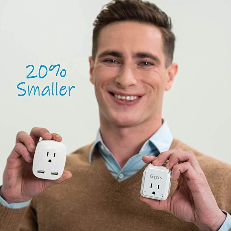 Chile Rome Power Plug Adapter Travel Set Ceptics Safe Dual USB amp UsbC 31A 2 Usa Socket Compact amp Powerful Use In Lybia Tunisia Uruguay Includes Type C Type L Swadapt Attachments