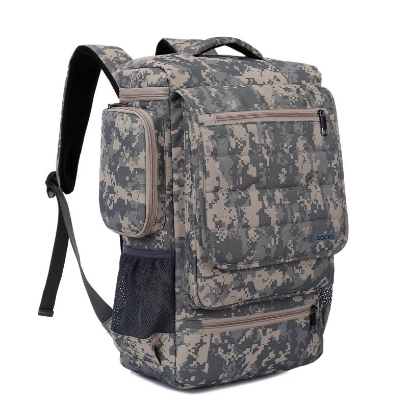 SOCKO Laptop Backpack , Multifunctional Unisex Luggage & Travel Bags Knapsack,rucksack Backpack Hiking Bags Students School Shoulder Backpacks Fits Up to 17.3 Inch Laptop Macbook Computer,Red