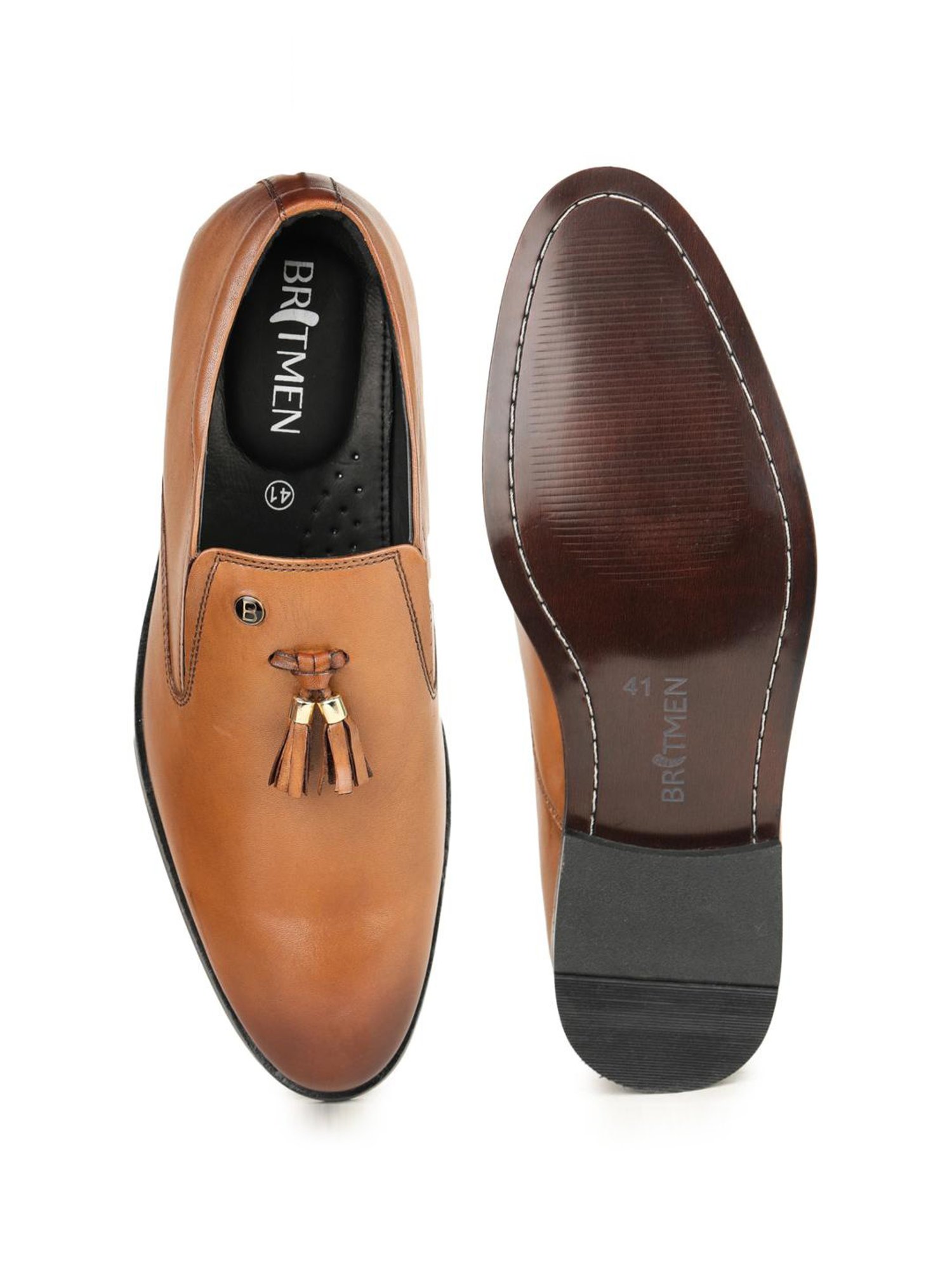 Britmen Men's Tan Casual Mocassins