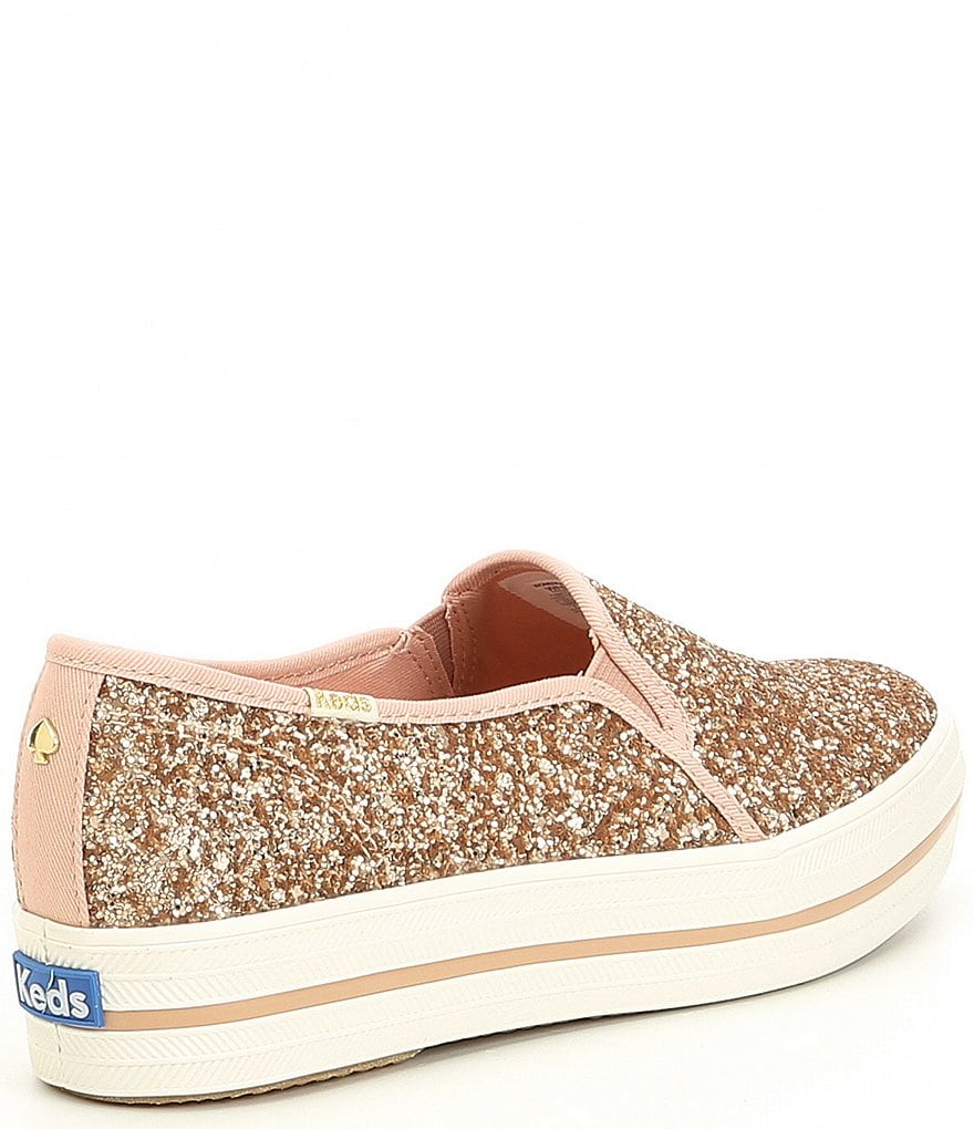 Kurt Geiger London Lexi Eagle Glitter Leather Lace-Up Sneakers