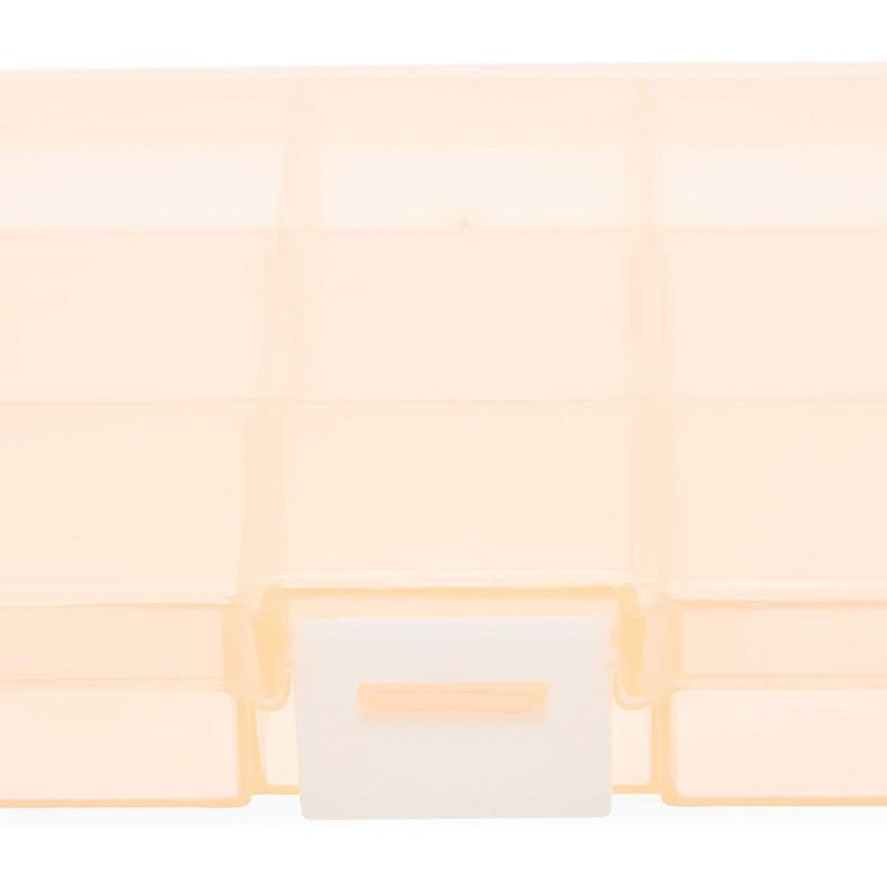 Bright Creations 6-Pack Plastic Bead Organizer Box with Dividers, 6 Colors Craft Supplies (7 x 4 x 1 in)