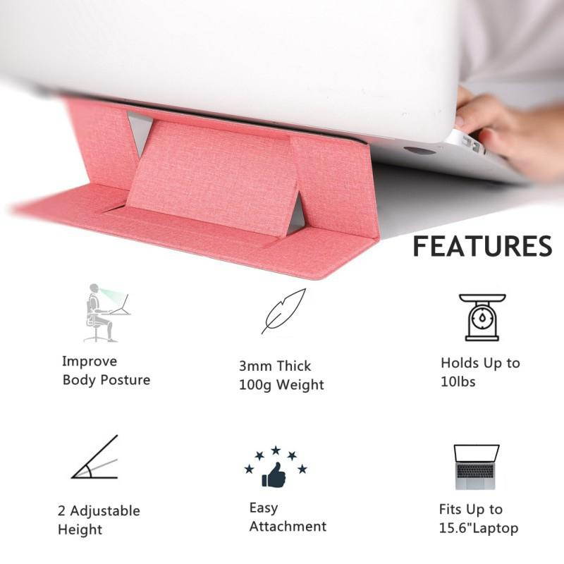 BEESCLOVER Portable Ultra Thin for Macbook Holder Stand Foldable Laptop Notebook PC Table Hold Stand for iPad Computer