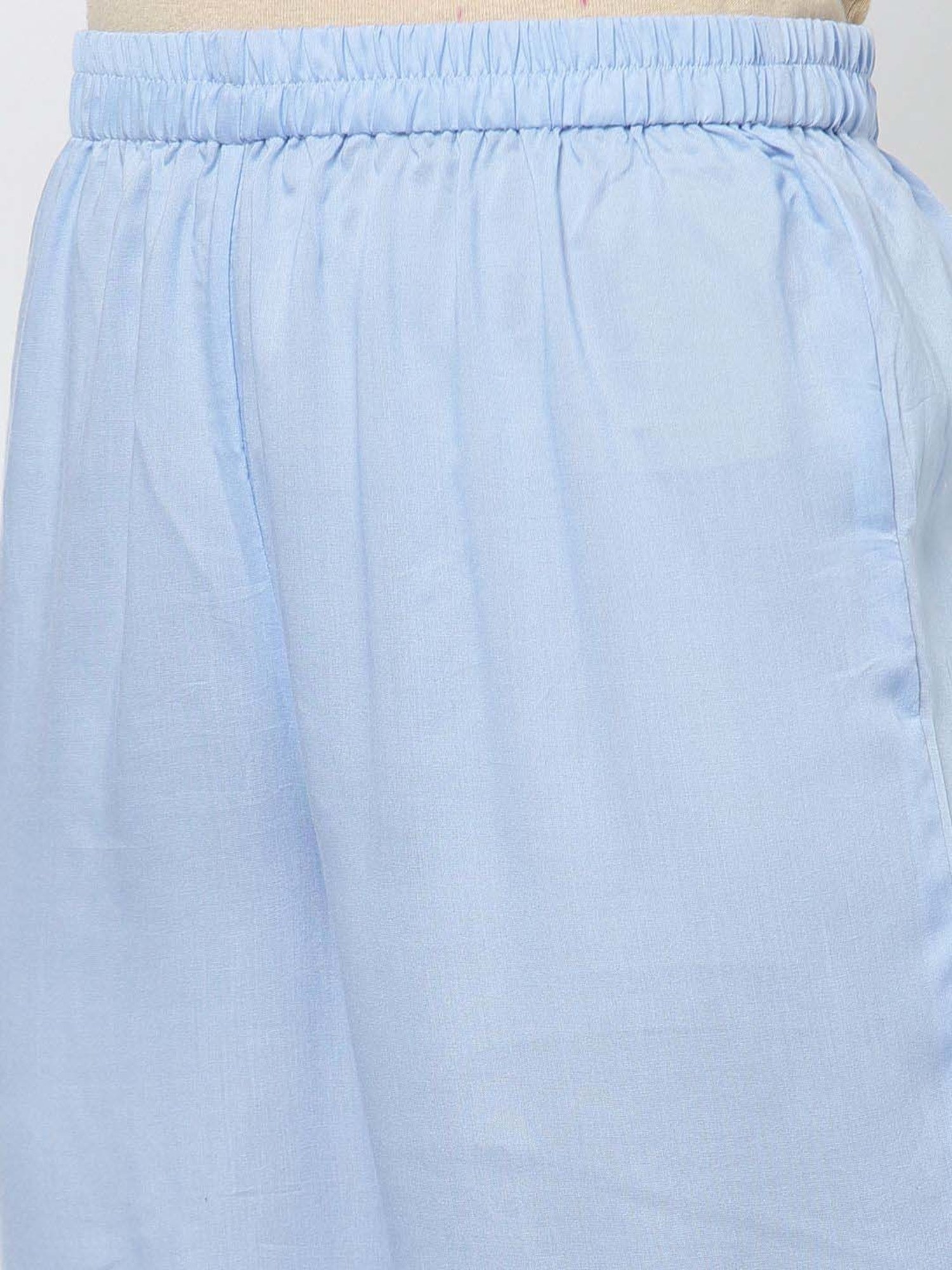 DART STUDIO Blue Regular Fit Palazzos