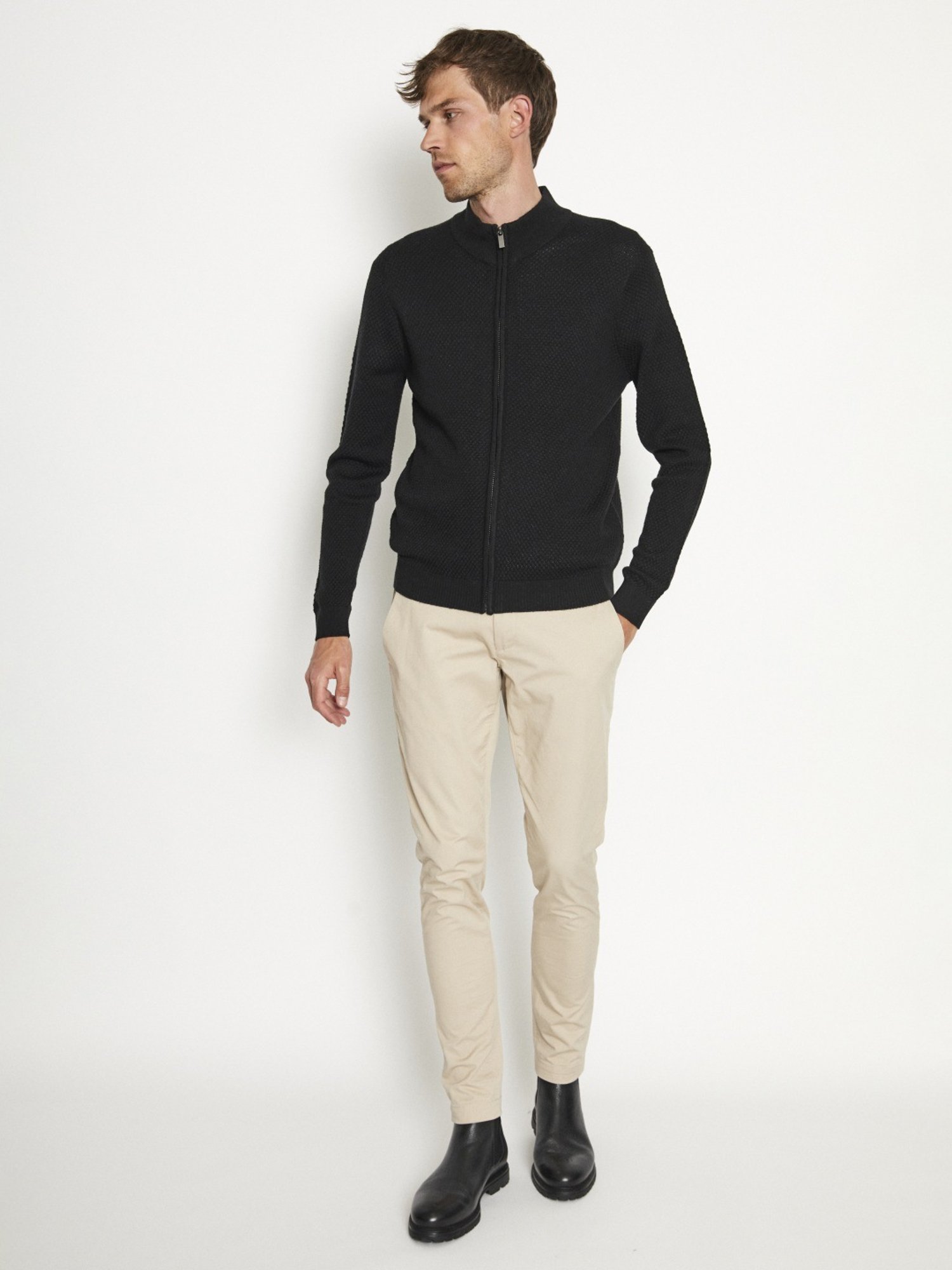 Bruun & Stengade Black Regular Fit Sweater