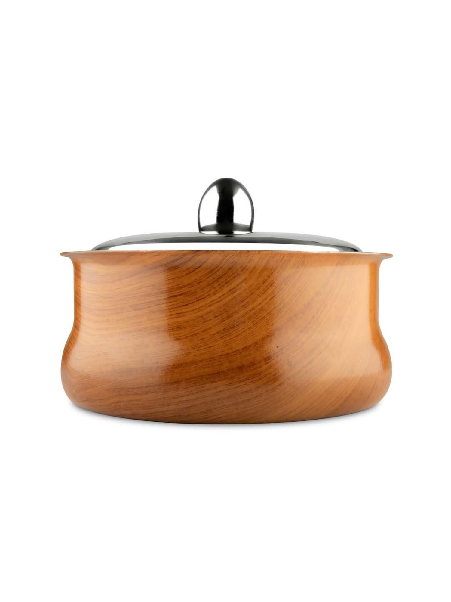 Nirlon Gas Compatible Aluminium Casserole with Bakelite Handle - 2.6 L