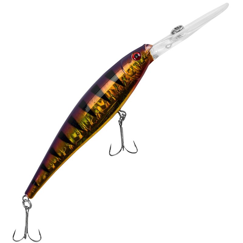 Berkley Flicker Minnow Pro Rattling Fishing Lure - Size 7 - Slick Purple Bengal
