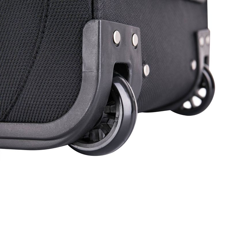 InUSA 15" Wheeled Underseat Ultra-Light Carry On Suitcase- Black