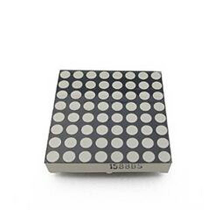 3.75mm 8 * 8 16 pin Highlight red LED dot matrix module 5PCS