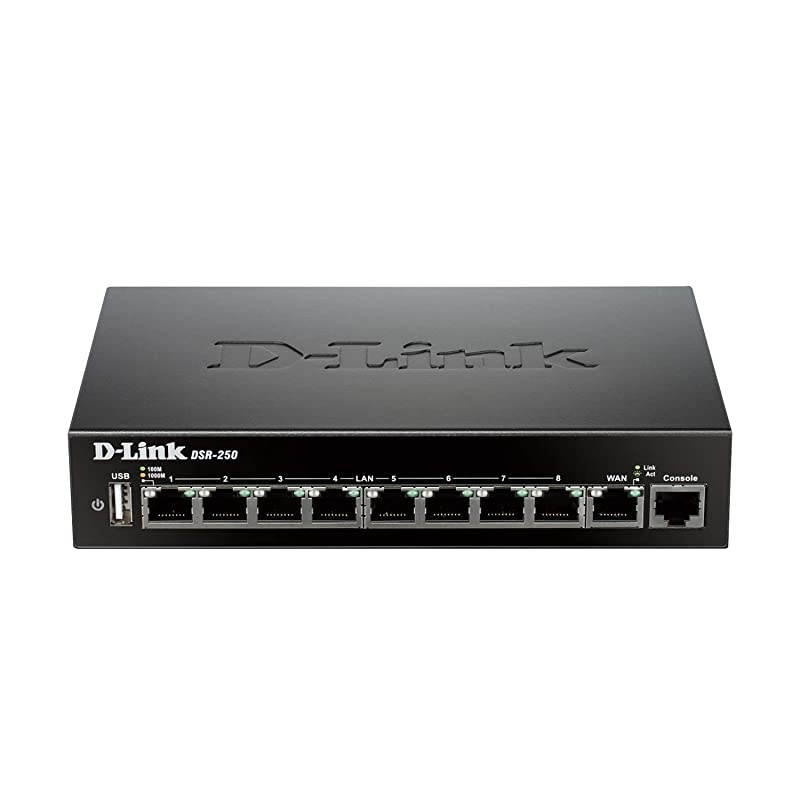 VPN Router 8 Port Gigabit with Dynamic Web Content Filtering DSR250
