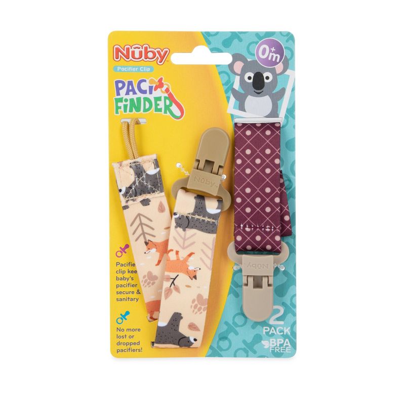 Nuby 2pk Fabric Pacifinder - Style Varies