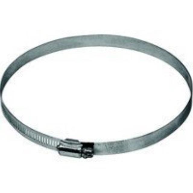 clamp tube worm gear galv 7in