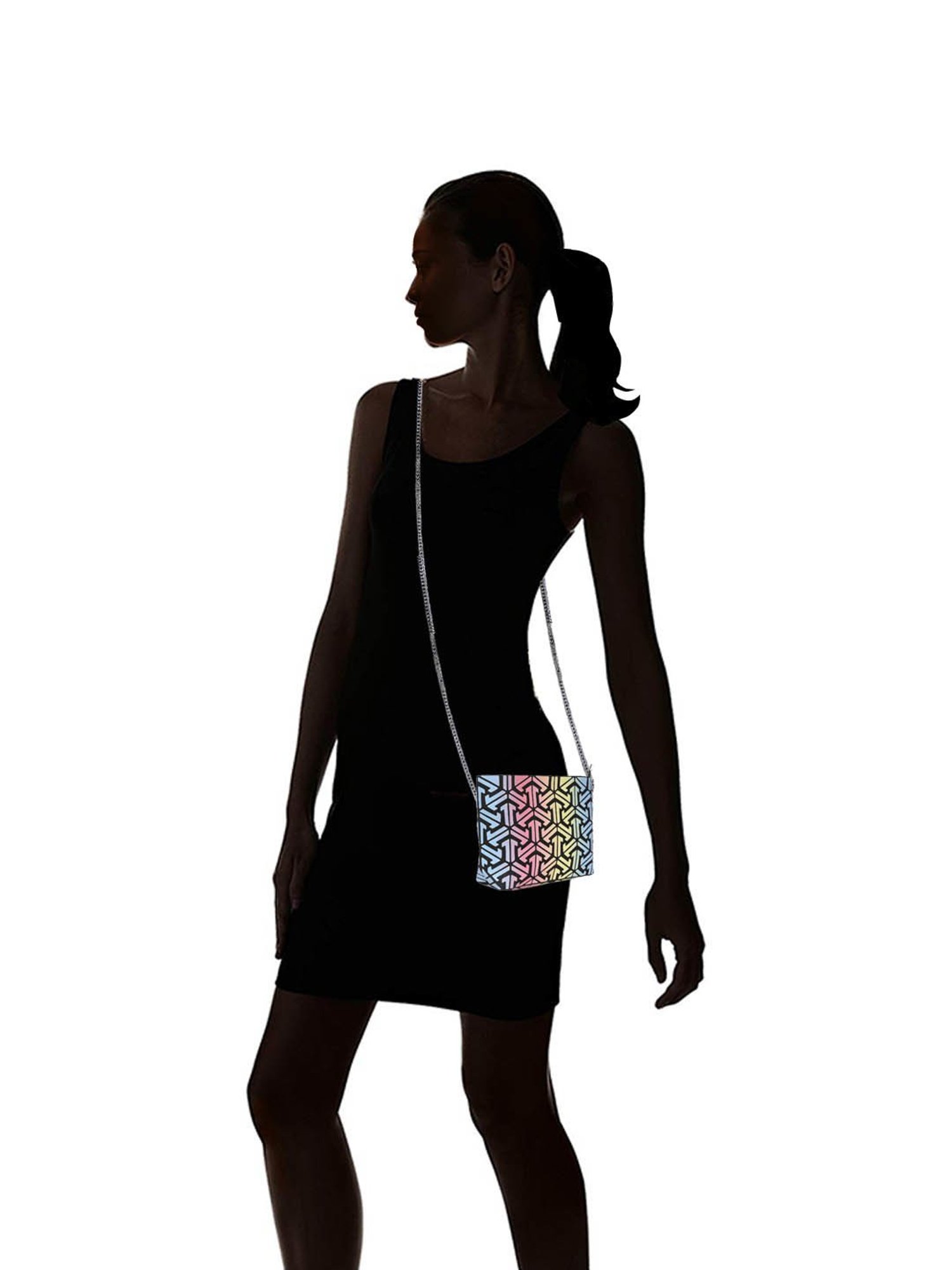 Baomi Multicolor Textured Medium Sling Handbag