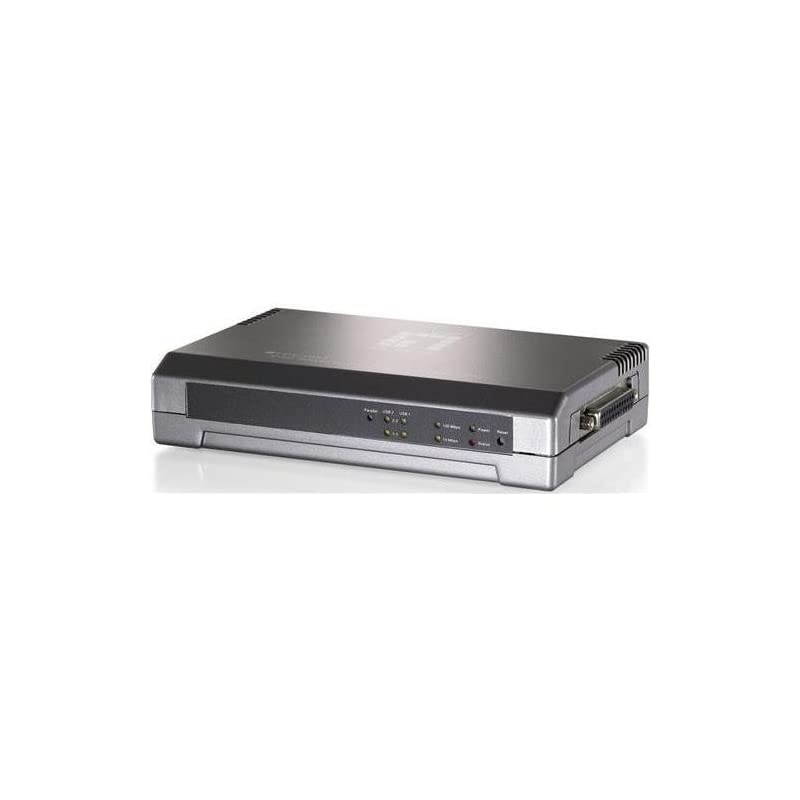 LevelOne FPS-1033 Print Server with Multi-Port - 1 x 10/100Base-TX Network, 2 x USB 2.0, 1 x Parallel - 100Mbps (FPS-1033 )